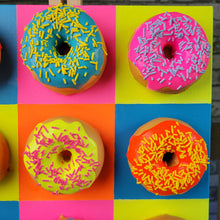 Load image into Gallery viewer, Donut Warhol | 12" x 12" | Faux donut artwork