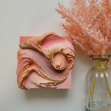 Load image into Gallery viewer, Velvet Peach Dreams| 5" x 5" | artwork for sale