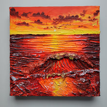 Load image into Gallery viewer, Carmine Coastal Reflections | 12" x 12" | Toronto artwork for sale