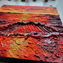 Load image into Gallery viewer, Carmine Coastal Reflections | 12" x 12" | Toronto artwork for sale