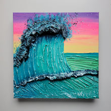 Load image into Gallery viewer, Harbor of Peace | 12" x 12" | Ocean artwork for sale