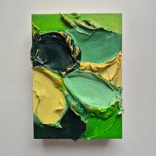 Load image into Gallery viewer, Emerald Waves |5"x 7 " | Acrylic 3D texture