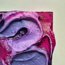 Load image into Gallery viewer, Plum Peace | 5" x 5" | Acrylic Texture art for sale