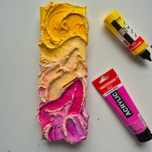 Load image into Gallery viewer, Sunset fusion | 4" x 12" | abstract art for sale