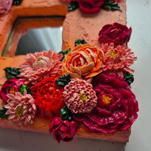 Load image into Gallery viewer, Flower Peony Mirror 10" x 10 " | 3D floral artwork