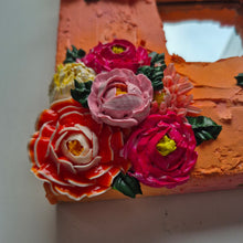 Load image into Gallery viewer, Flower Peony Mirror 10" x 10 " | 3D floral artwork
