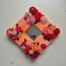 Load image into Gallery viewer, Flower Peony Mirror 10" x 10 " | 3D floral artwork
