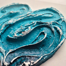 Load image into Gallery viewer, Ocean Heart | 8" x 8" | Heart art