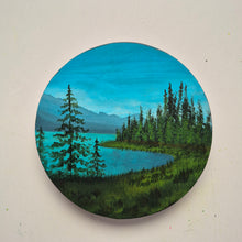 Load image into Gallery viewer, Whispers of the Rockies | 6" round | Acrylic painting for sale canada