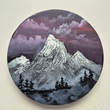 Load image into Gallery viewer, Cosmic Summit | 6" round | Acrylic painting art for sale