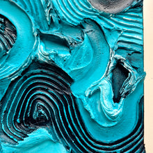 Load image into Gallery viewer, Blue Currents | 12" x 12 " | Fine thick art for sale