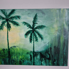 Load image into Gallery viewer, Jungle Mist | 14" x 28" | Palm tree artwork