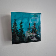 Load image into Gallery viewer, Midnight Mist |5" x 5 " | Resin artwork for sale