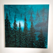 Load image into Gallery viewer, Glowing After Dark | 36" x 36" | Tree Fine artwork canada