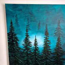 Load image into Gallery viewer, Glowing After Dark | 36" x 36" | Tree Fine artwork canada