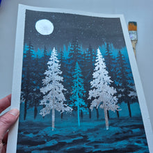 Load image into Gallery viewer, Silver Lining | 9" x 12" | Fine artwork on paper for sale