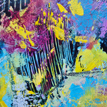 Load image into Gallery viewer, Soft Static #2 | 9" x 12" | Acrylic art on paper Art for sale