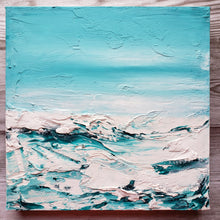 Load image into Gallery viewer, Rough Waters | 12x12| Ocean Abstract art for sale