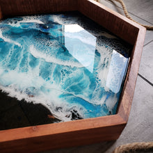 Load image into Gallery viewer, "Solid Acacia wood Ocean Serving Tray"