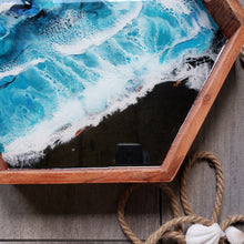 Load image into Gallery viewer, "Solid Acacia wood Ocean Serving Tray"