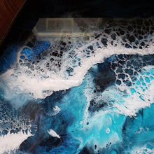 Load image into Gallery viewer, "Solid Acacia wood Ocean Serving Tray"