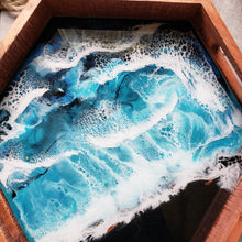 Load image into Gallery viewer, "Solid Acacia wood Ocean Serving Tray"
