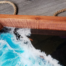 Load image into Gallery viewer, "Solid Acacia wood Ocean Serving Tray"