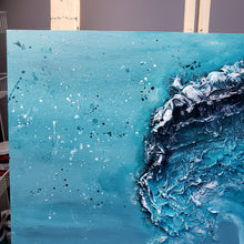 Load image into Gallery viewer, "Conquer" | 24 x 24 | Abstract 3D Texture | Abstract Beach Wave artwork for sale