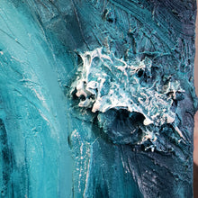 Load image into Gallery viewer, "Conquer" | 24 x 24 | Abstract 3D Texture | Abstract Beach Wave artwork for sale