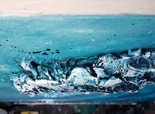 Load image into Gallery viewer, "Conquer" | 24 x 24 | Abstract 3D Texture | Abstract Beach Wave artwork for sale