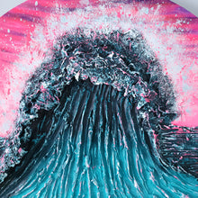 Load image into Gallery viewer, Maui | 20" round | Abstract ocean wave art for sale
