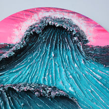 Load image into Gallery viewer, Maui | 20" round | Abstract ocean wave art for sale