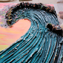 Load image into Gallery viewer, Sweet, Sweet, Paradise | 16 x16 | Abstract texture Ocean artwork for sale ontario
