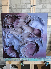Load image into Gallery viewer, Blooming Purple | 16 x 16 | Abstract art 3D artwork Toronto art for sale