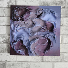 Load image into Gallery viewer, Blooming Purple | 16 x 16 | Abstract art 3D artwork Toronto art for sale