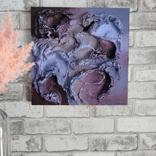 Load image into Gallery viewer, Blooming Purple | 16 x 16 | Abstract art 3D artwork Toronto art for sale
