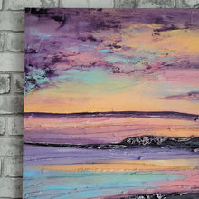 Load image into Gallery viewer, Last Summer Sunset | 36 x 36 | Ocean abstract California art work for sale