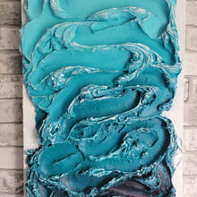 Load image into Gallery viewer, As We Shift | 16 x 40 | ocean 3D abstract texture toronto Gallery artwork for sale