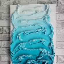 Load image into Gallery viewer, As We Shift | 16 x 40 | ocean 3D abstract texture toronto Gallery artwork for sale