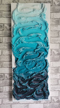 Load image into Gallery viewer, As We Shift | 16 x 40 | ocean 3D abstract texture toronto Gallery artwork for sale