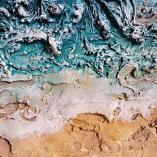 Load image into Gallery viewer, Tidal Waves | 12 x 12 | Ocean abstract 3D artwork for sale