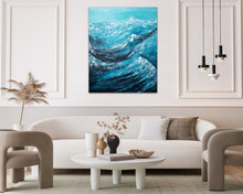Load image into Gallery viewer, Inhale | 30x24 | Ocean  Abstract art for sale California art gallery