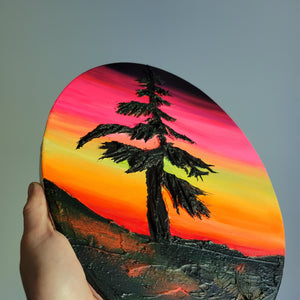 Retro Roller Skate sunset | 10" x 14" | Ontario artwork for sale