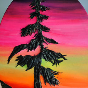 Retro Roller Skate sunset | 10" x 14" | Ontario artwork for sale