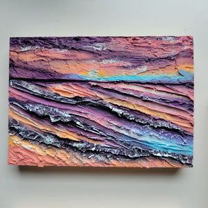 Abendrot | 5" x 7" | Ocean wave artwork