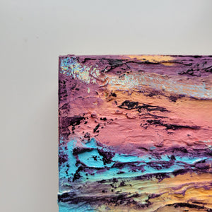 Rainbow Melt | 10" x 10" | Holographic Art