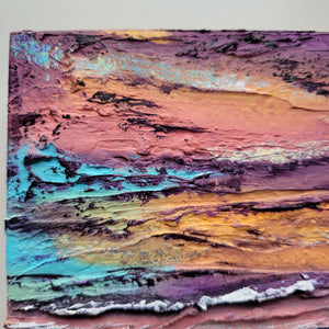 Rainbow Melt | 10" x 10" | Holographic Art