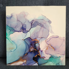 Load image into Gallery viewer, The wind at your back | 10&quot; x 10&quot; | Alcohol ink art
