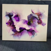 Load image into Gallery viewer, Purple Abyss | 16&quot; x 20&quot; | alcohol ink art
