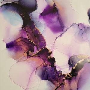 Purple Abyss | 16" x 20" | alcohol ink art